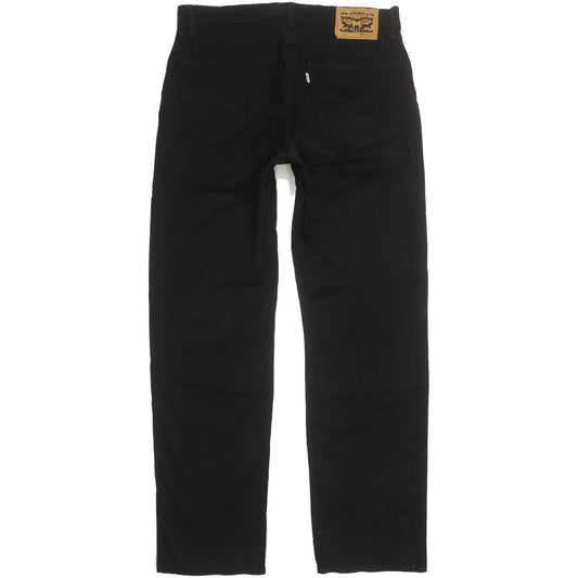 Levi's 751 Men Black Straight Regular Stretch Jeans W33 L31