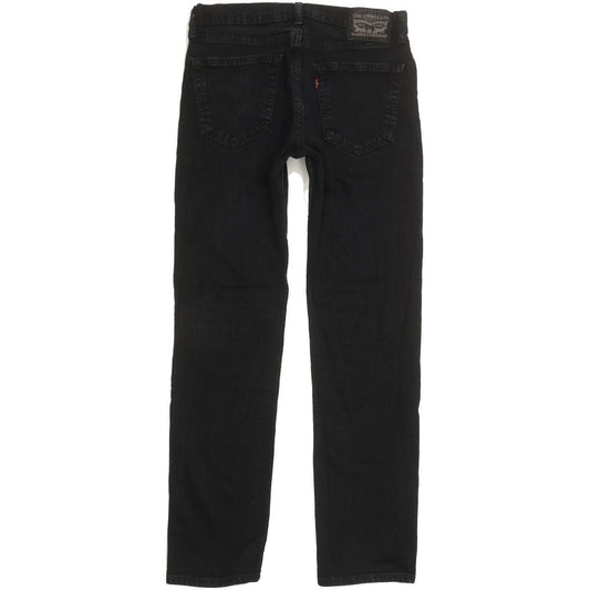 Levi's 511 Men Black Straight Slim Stretch Jeans W32 L31