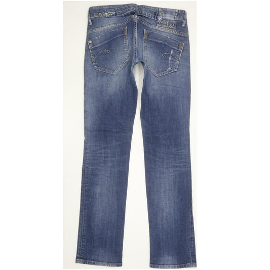 G-Star Midge Women Blue Straight Slim Stretch Jeans W28 L31