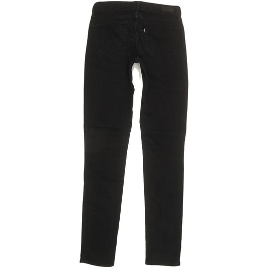 Levi's Demi Curve Women Black Skinny Slim Stretch Jeans W27 L32