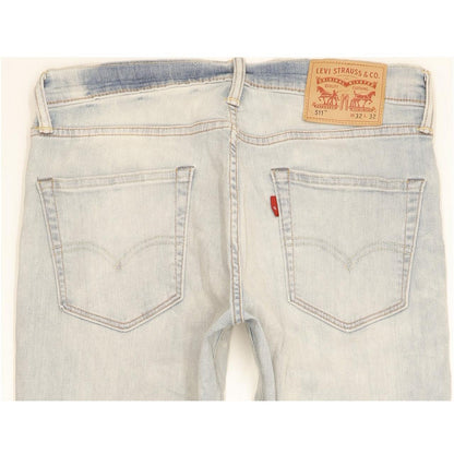Levi's 511 Men Blue Straight Slim Stretch Jeans W32 L32