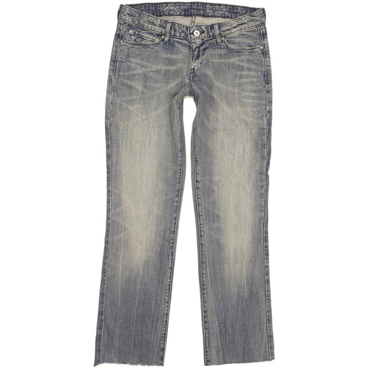Levi's Demi Curve Women Blue Straight Slim Stretch Jeans W30 L30
