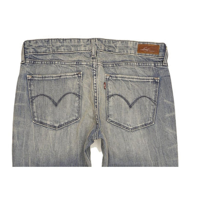 Levi's Demi Curve Women Blue Straight Slim Stretch Jeans W30 L30