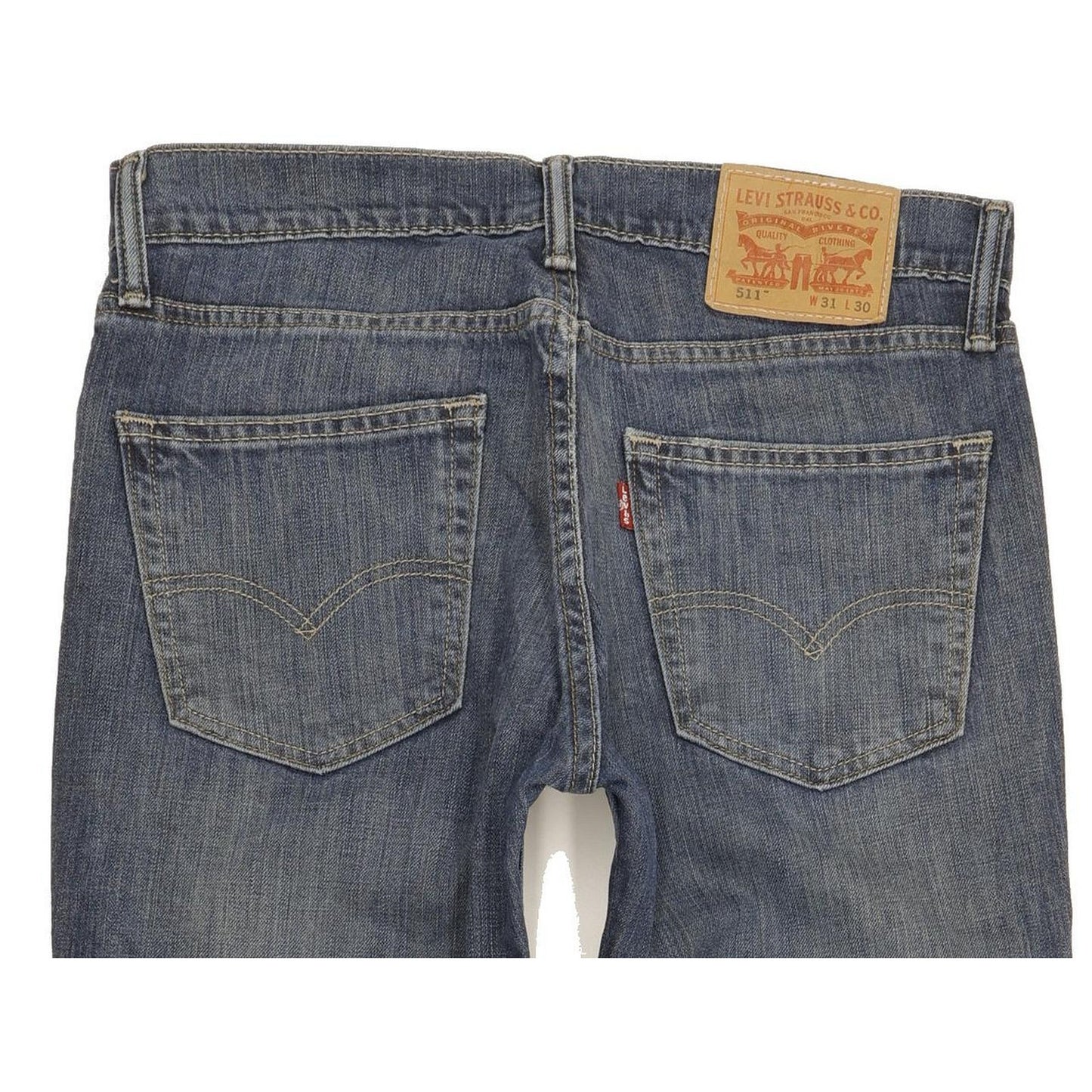 Levi's 511 Men Blue Straight Slim Stretch Jeans W31 L30