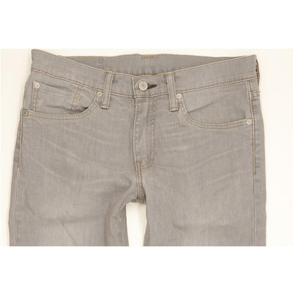 Levi's 511 Men Grey Straight Slim Stretch Jeans W31 L31