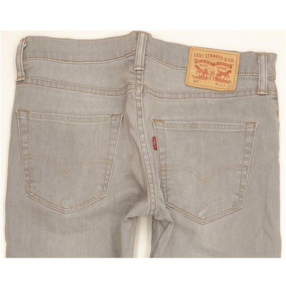 Levi's 511 Men Grey Straight Slim Stretch Jeans W31 L31