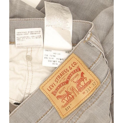 Levi's 511 Men Grey Straight Slim Stretch Jeans W31 L31