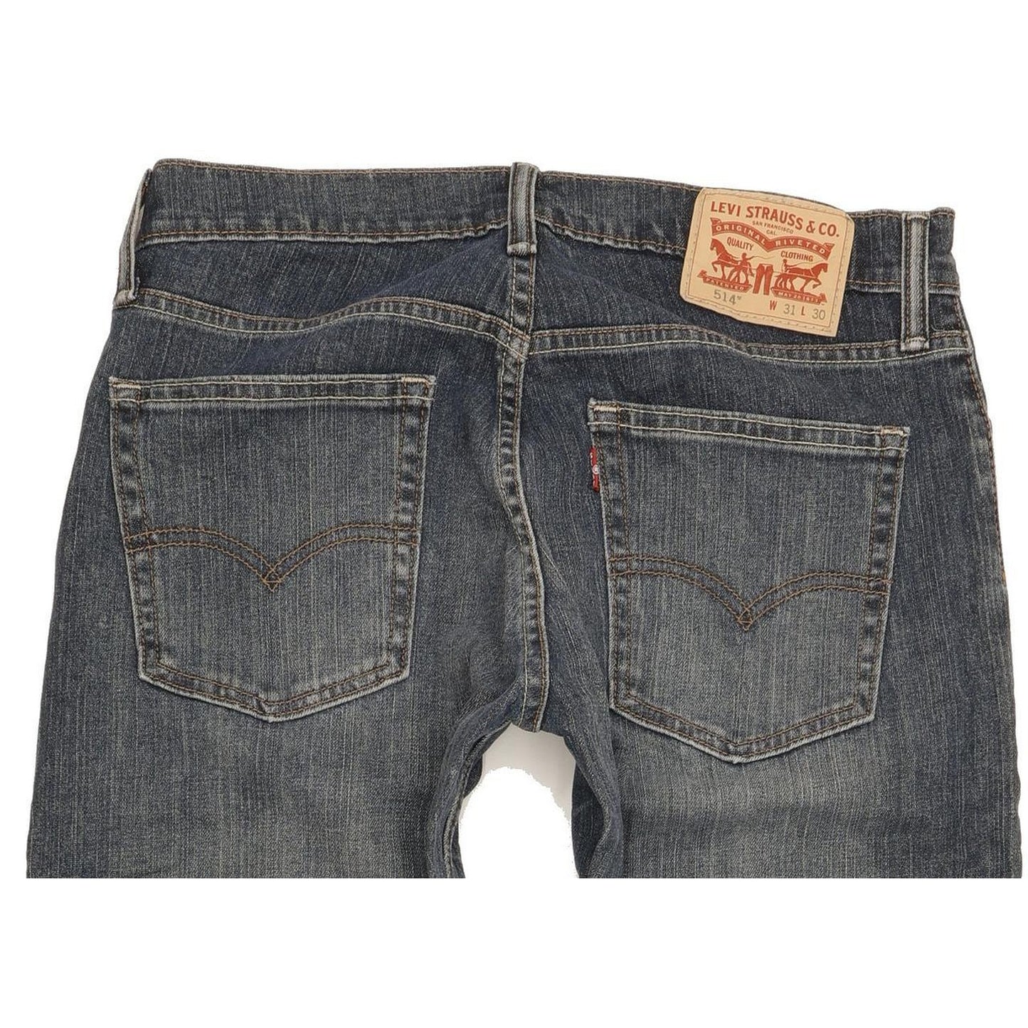 Levi's 514 Men Blue Straight Slim Stretch Jeans W31 L30