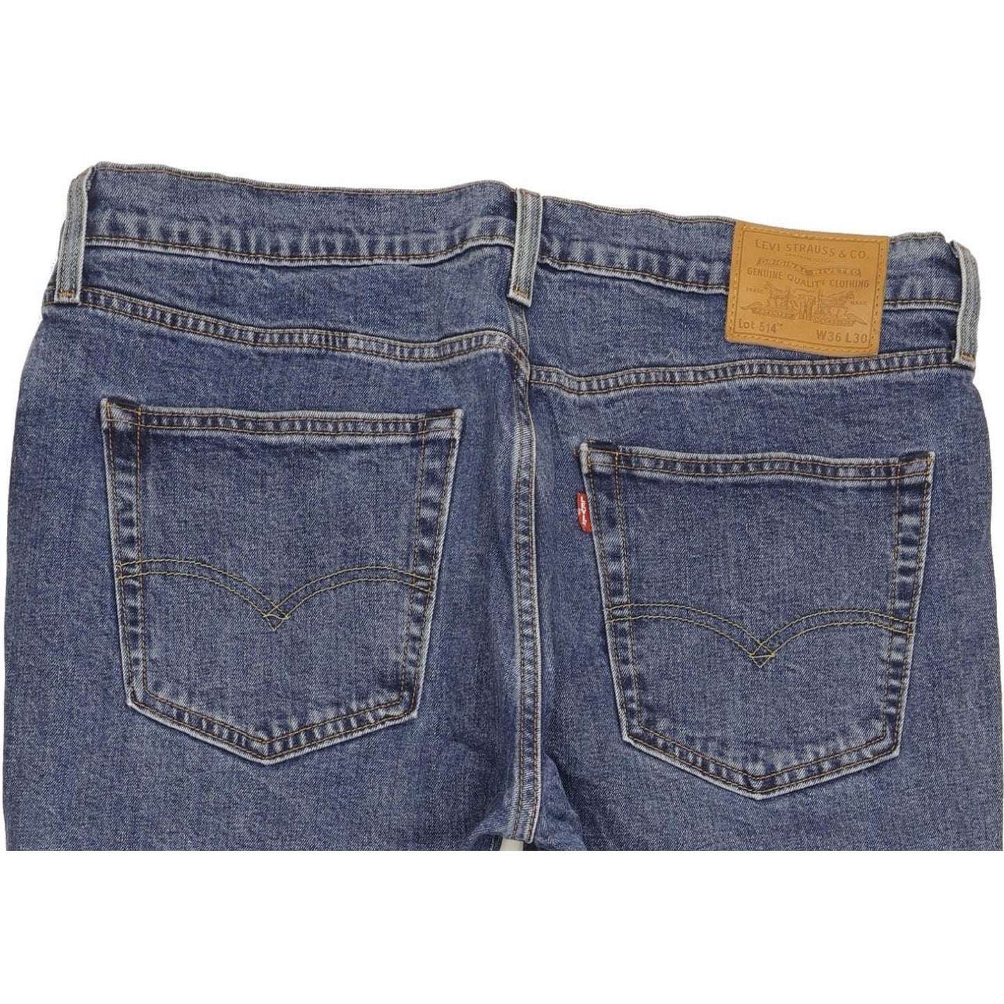 Levi's 514 Men Blue Straight Slim Stretch Jeans W36 L29