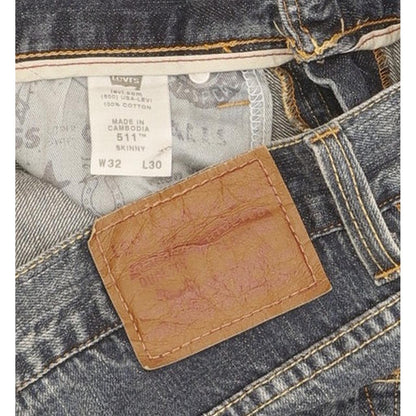 Levi's 511 Men Blue Straight Slim Jeans W32 L31