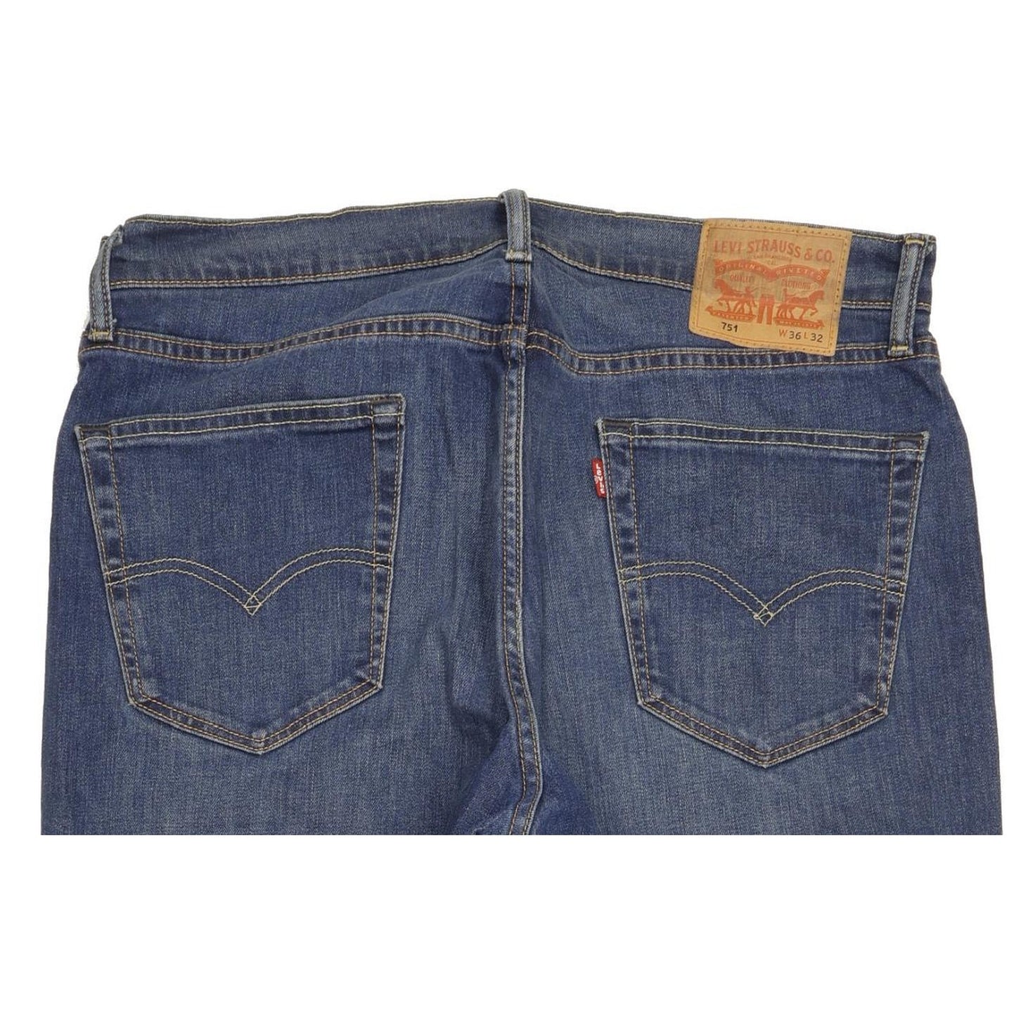 Levi's 751 Men Blue Straight Regular Jeans W36 L32