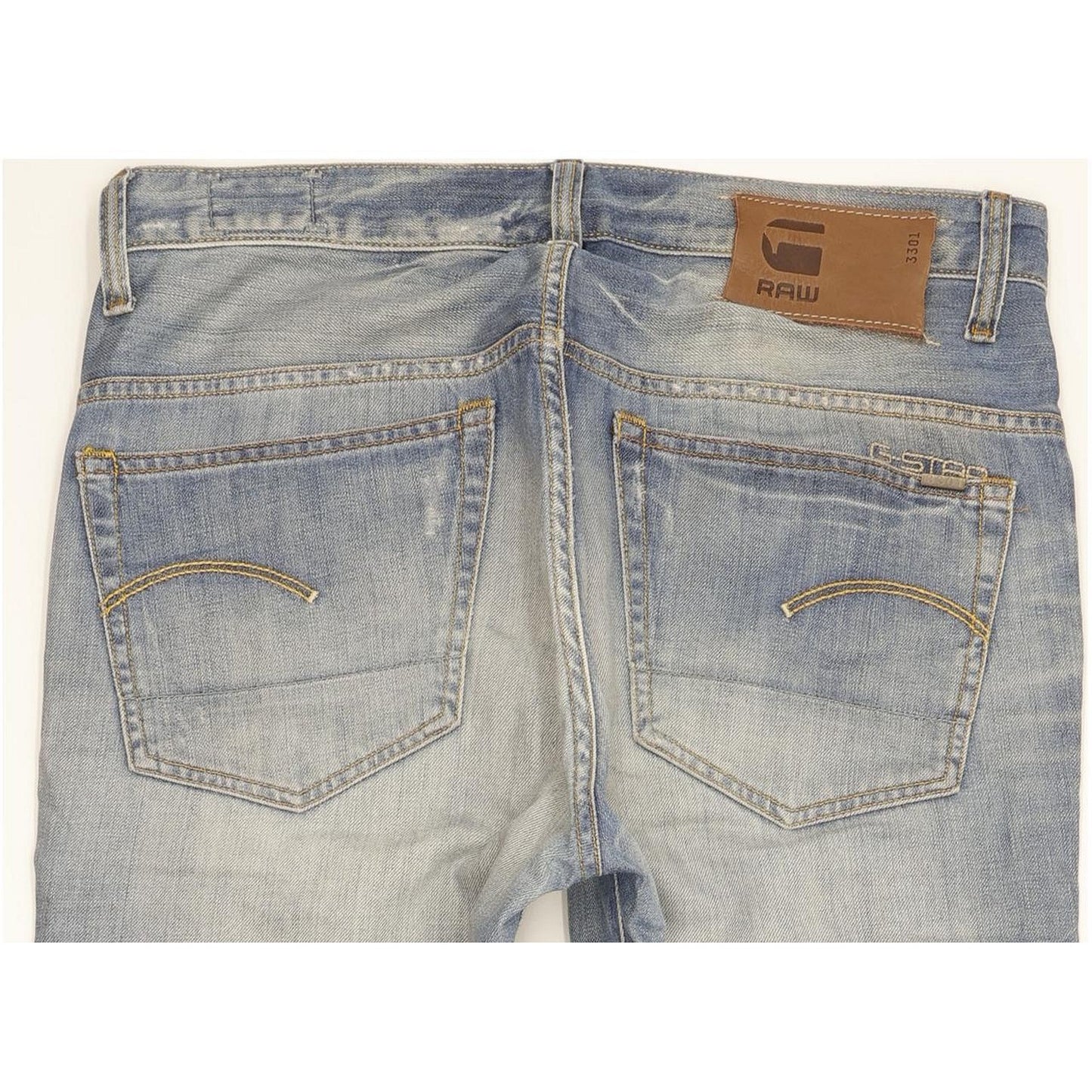 G-Star 3301 Men Blue Straight Loose Jeans W31 L31