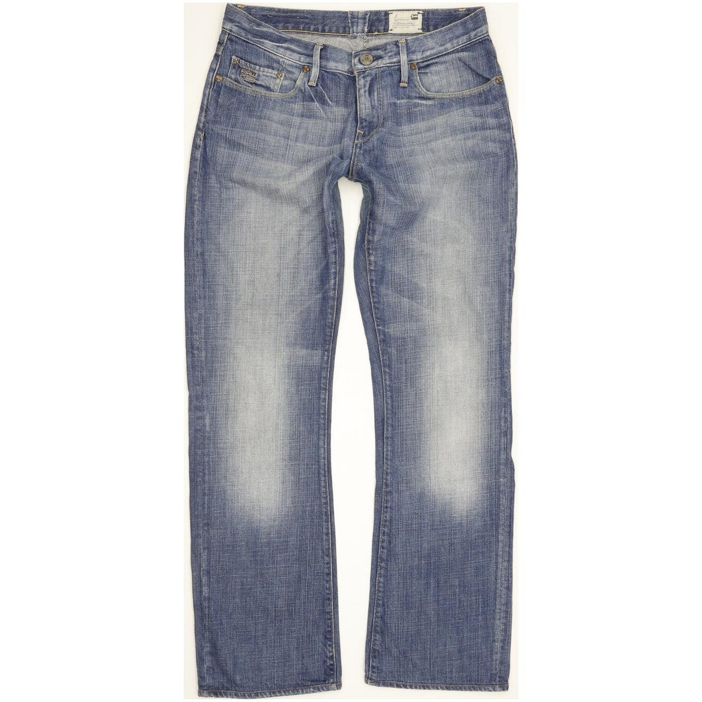 G-Star 3301 Correct Women Blue Straight Slim Jeans W28 L30