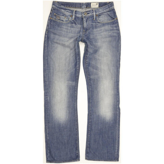G-Star 3301 Correct Women Blue Straight Slim Jeans W28 L30