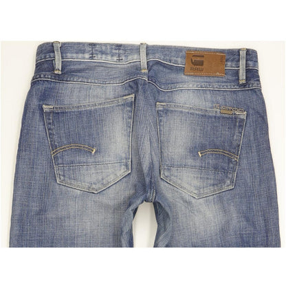 G-Star 3301 Correct Women Blue Straight Slim Jeans W28 L30
