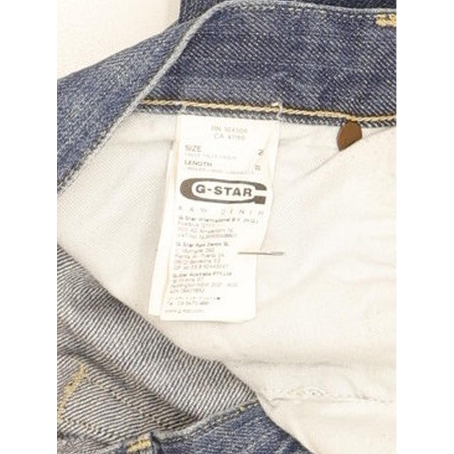 G-Star 3301 Correct Women Blue Straight Slim Jeans W28 L30