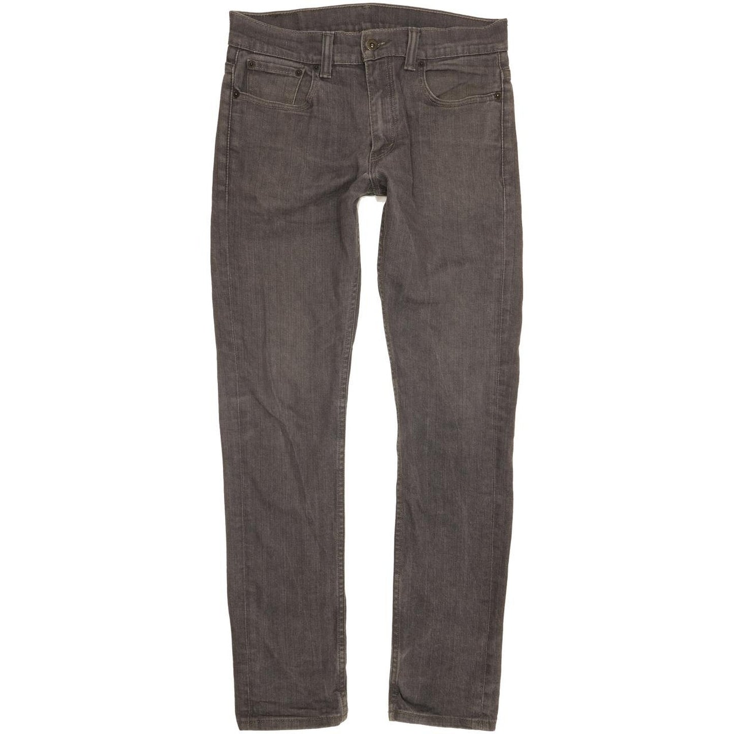 Levi's 511 Men Grey Straight Slim Stretch Jeans W33 L32