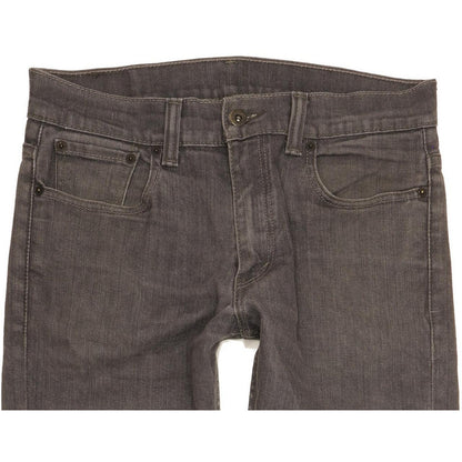 Levi's 511 Men Grey Straight Slim Stretch Jeans W33 L32