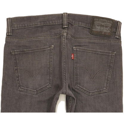 Levi's 511 Men Grey Straight Slim Stretch Jeans W33 L32