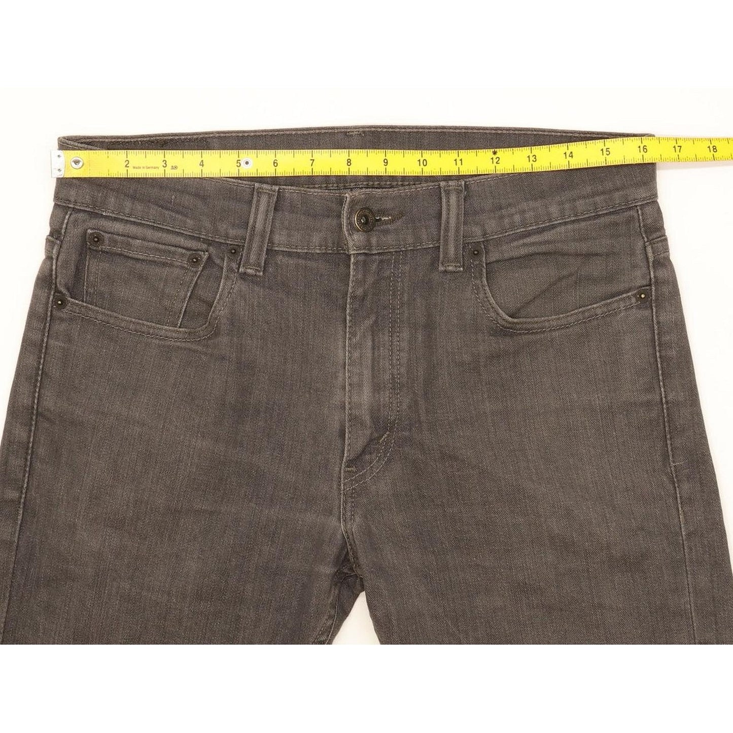 Levi's 511 Men Grey Straight Slim Stretch Jeans W33 L32