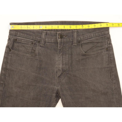 Levi's 511 Men Grey Straight Slim Stretch Jeans W33 L32