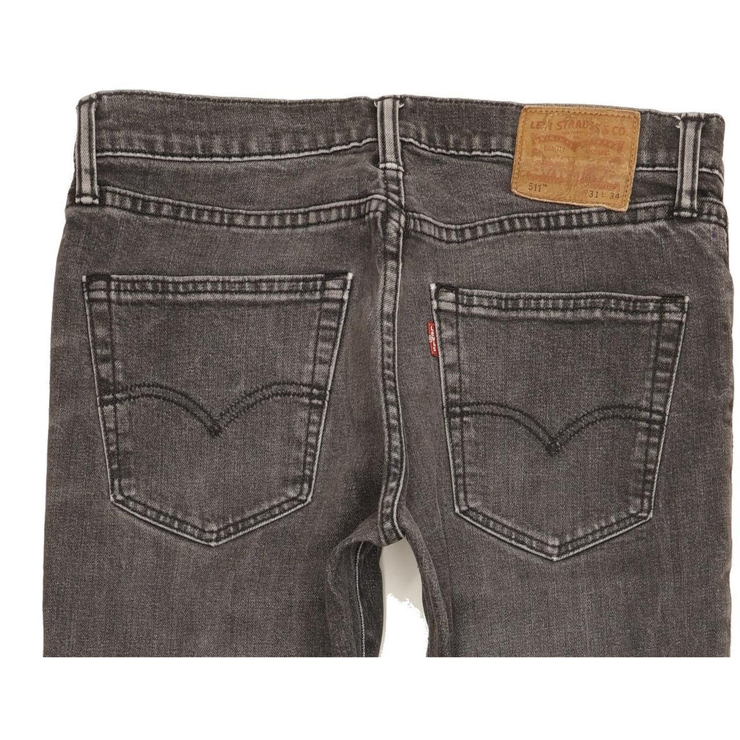 Levi's 511 Men Charcoal Straight Slim Jeans W31 L29