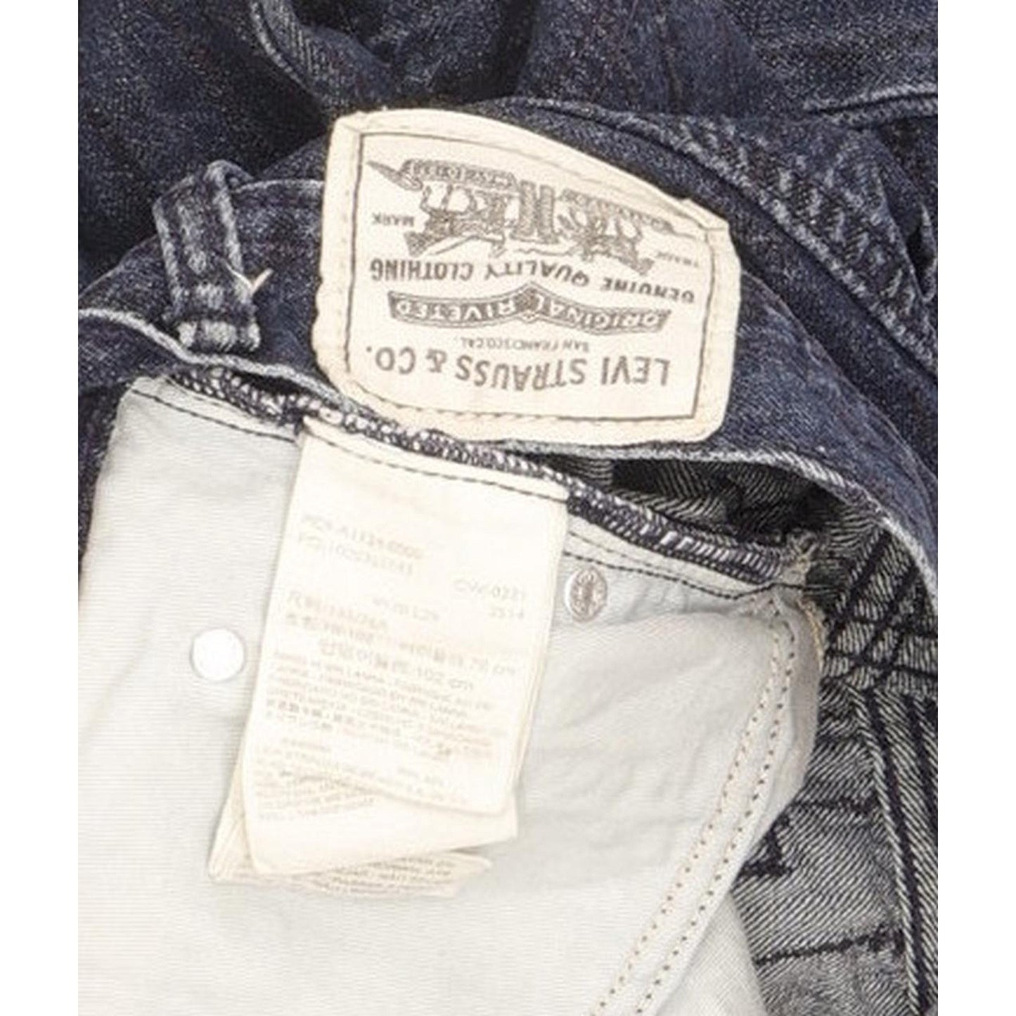 Levi's 70s Blue Straight Slim Jeans High Waisted W30 L28
