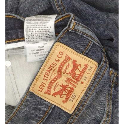 Levi's 510 Men Blue Skinny Slim Stretch Jeans W33 L34