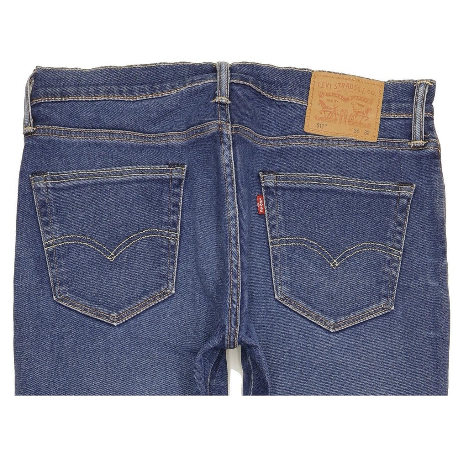 Levi's 511 Men Blue Straight Slim Stretch Jeans W34 L32