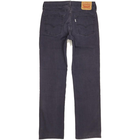 Levi's 514 Men Navy Straight Slim Stretch Jeans W31 L32