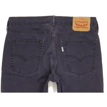 Levi's 514 Men Navy Straight Slim Stretch Jeans W31 L32
