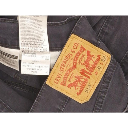 Levi's 514 Men Navy Straight Slim Stretch Jeans W31 L32