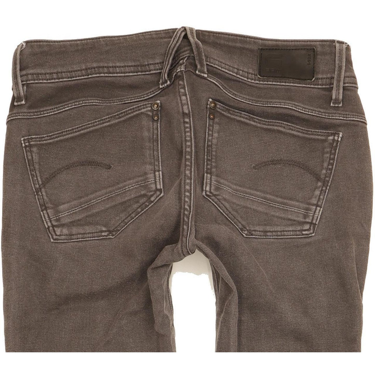 G-Star Lynn Custom Women Grey Skinny Slim Stretch Jeans W27 L31