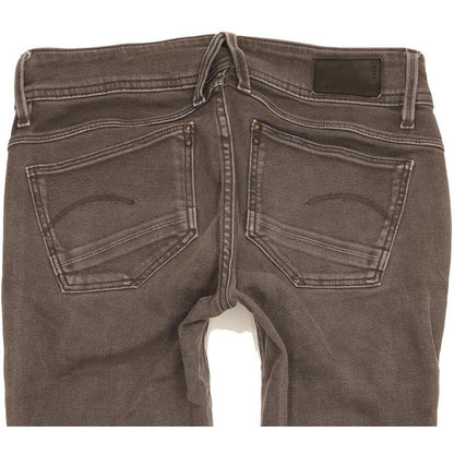 G-Star Lynn Custom Women Grey Skinny Slim Stretch Jeans W27 L31