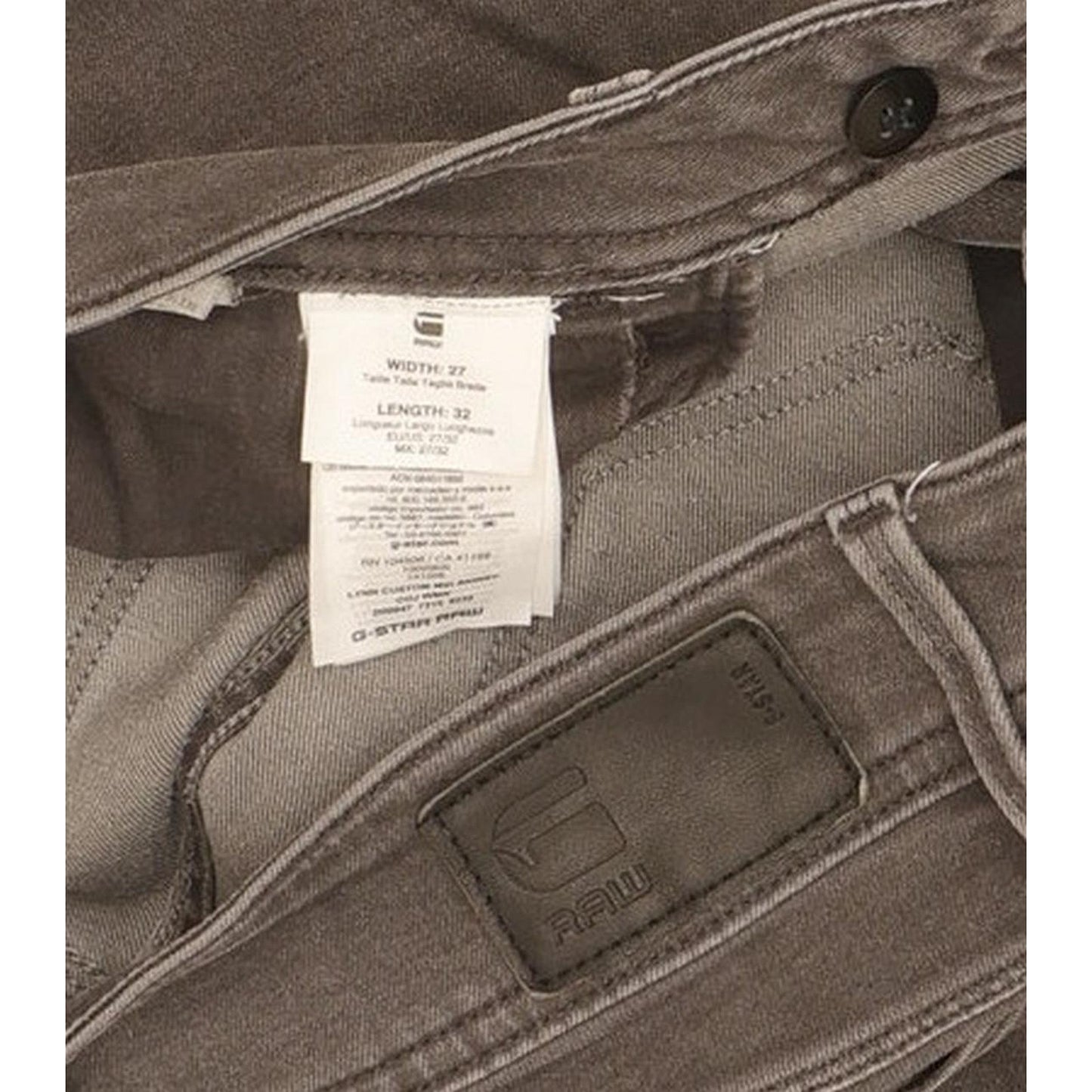 G-Star Lynn Custom Women Grey Skinny Slim Stretch Jeans W27 L31