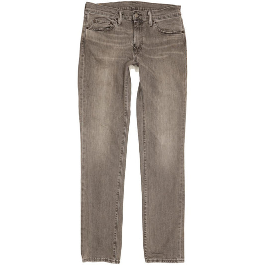 Levi's 511 Men Grey Straight Slim Stretch Jeans W32 L34