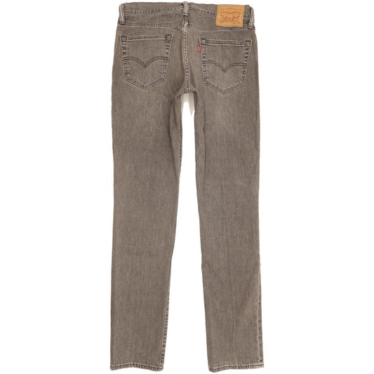 Levi's 511 Men Grey Straight Slim Stretch Jeans W32 L34