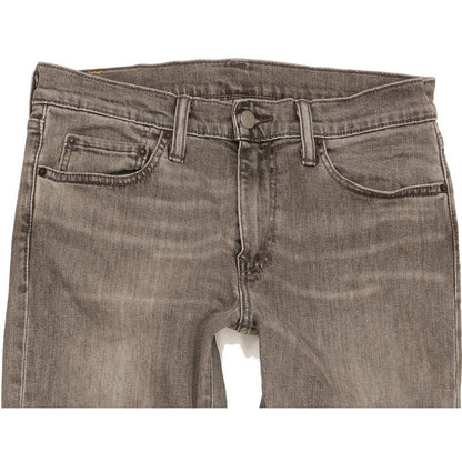 Levi's 511 Men Grey Straight Slim Stretch Jeans W32 L34