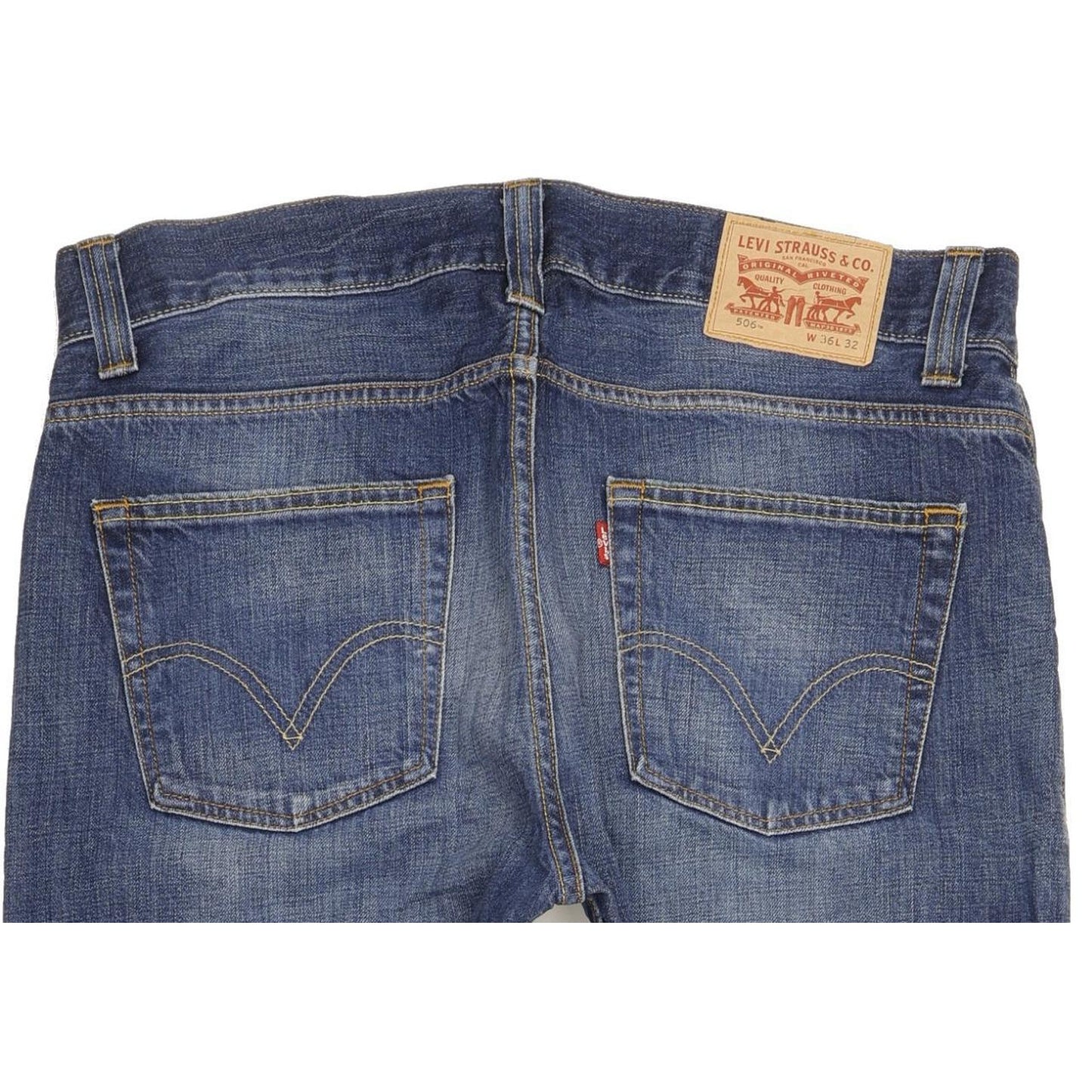 Levi's 506 Men Blue Straight Regular Jeans W36 L31