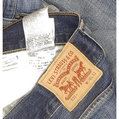Levi's 506 Men Blue Straight Regular Jeans W36 L31