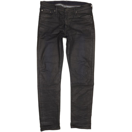 Levi's 508 Men Black Straight Slim Jeans W33 L32