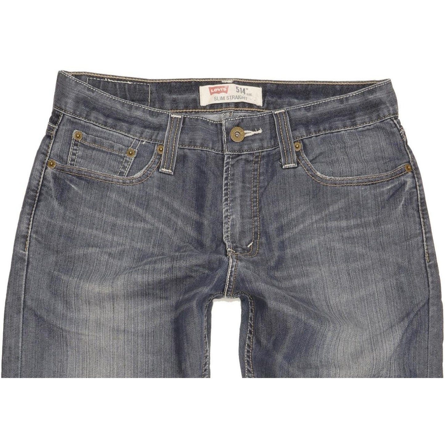 Levi's 514 Men Blue Straight Slim Stretch Jeans W30 L30
