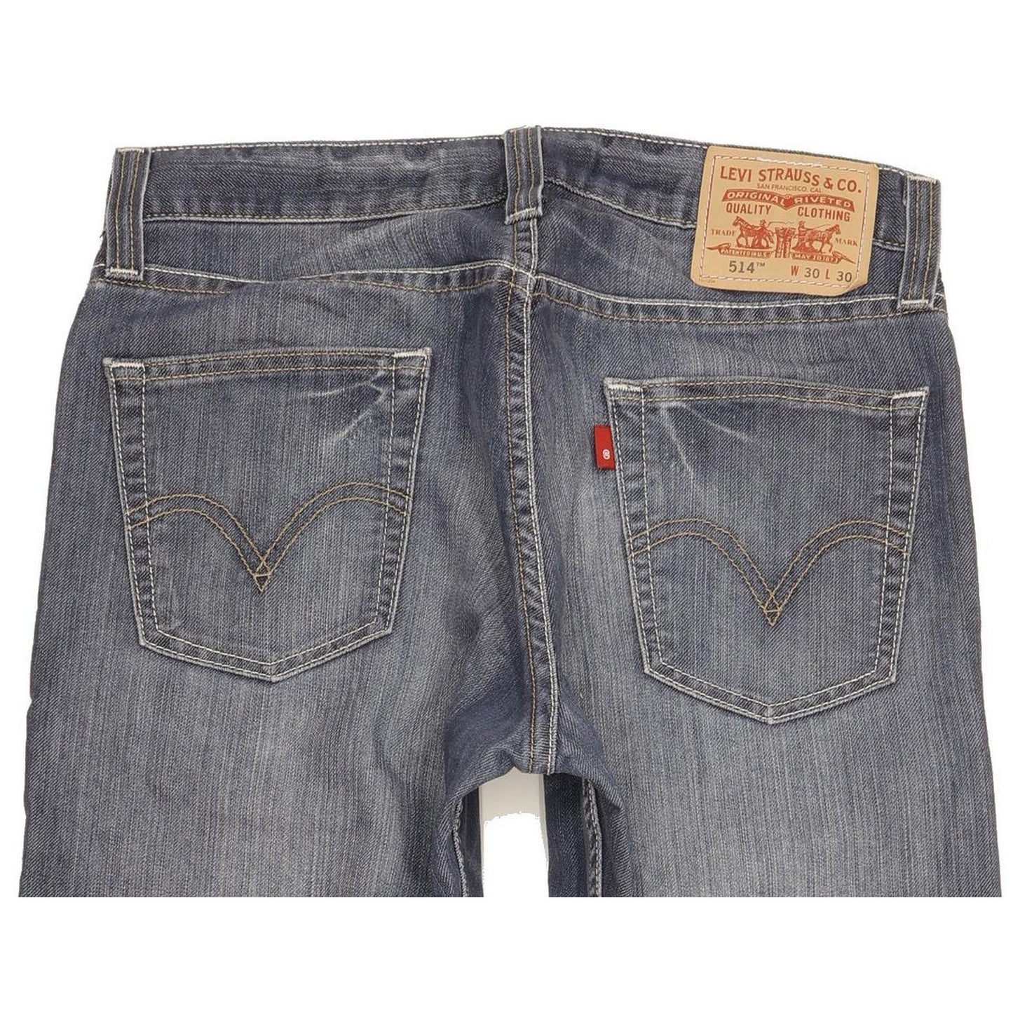Levi's 514 Men Blue Straight Slim Stretch Jeans W30 L30