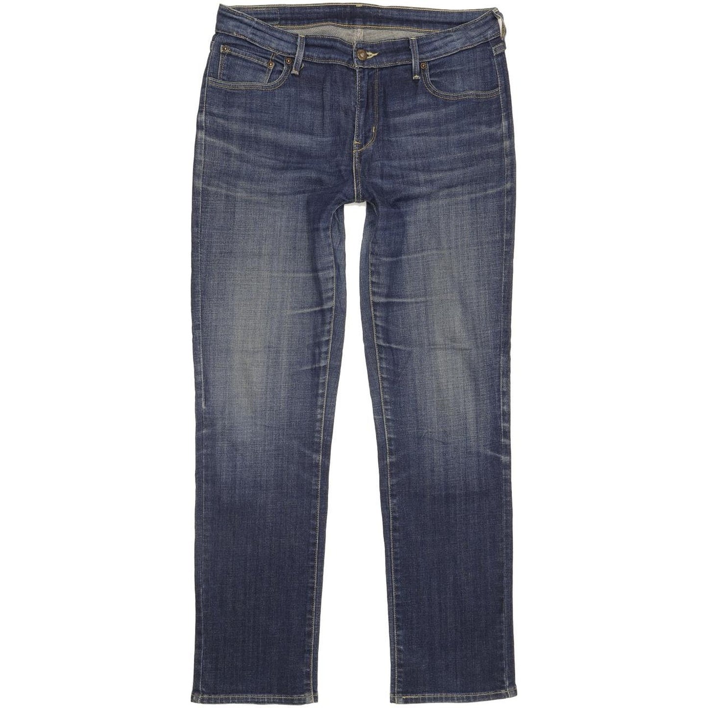 Levi's Women Blue Straight Slim Stretch Jeans W32 L30