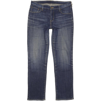 Levi's Women Blue Straight Slim Stretch Jeans W32 L30