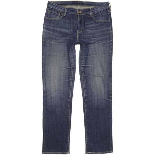 Levi's Women Blue Straight Slim Stretch Jeans W32 L30