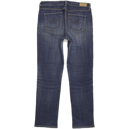 Levi's Women Blue Straight Slim Stretch Jeans W32 L30