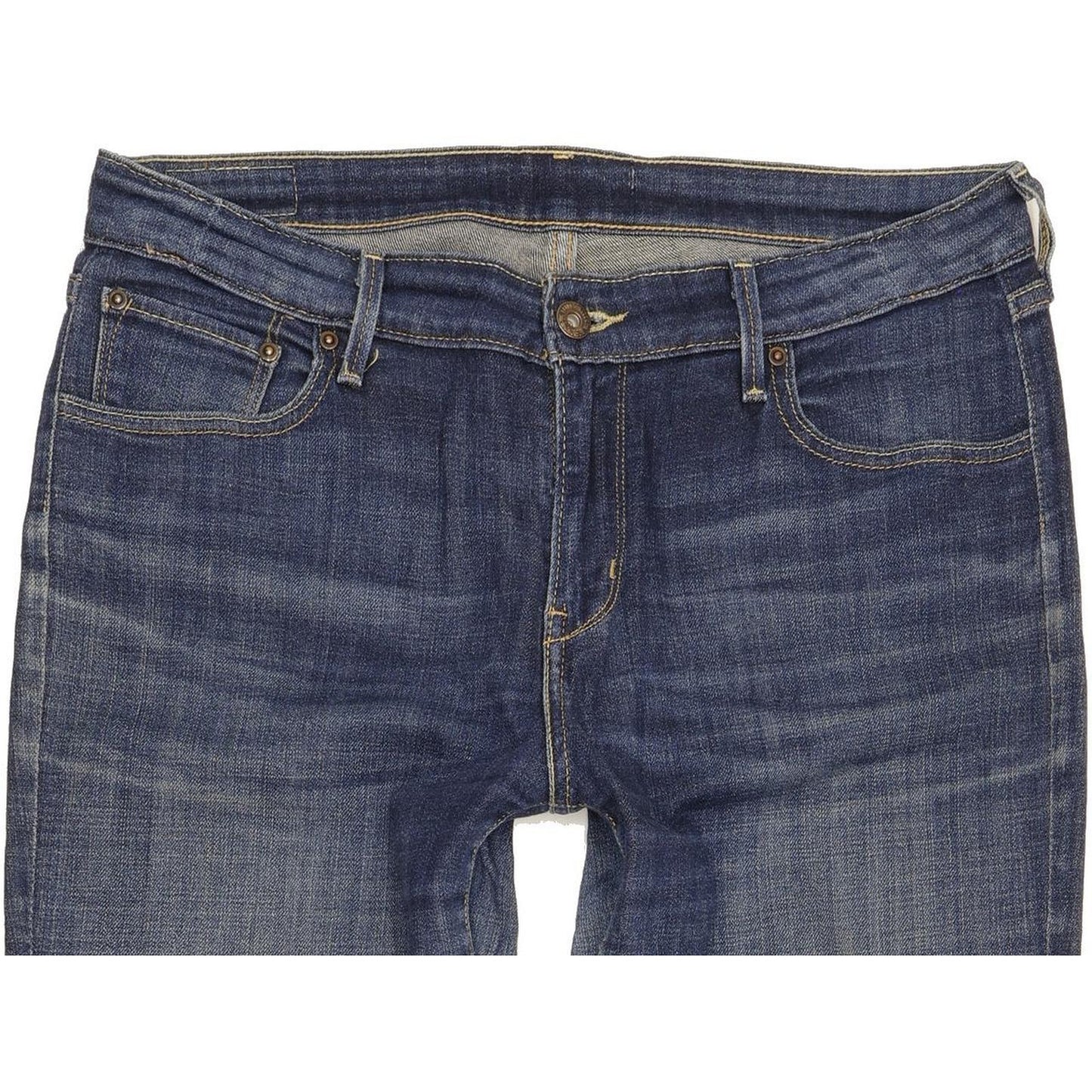 Levi's Women Blue Straight Slim Stretch Jeans W32 L30