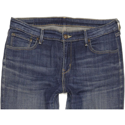 Levi's Women Blue Straight Slim Stretch Jeans W32 L30