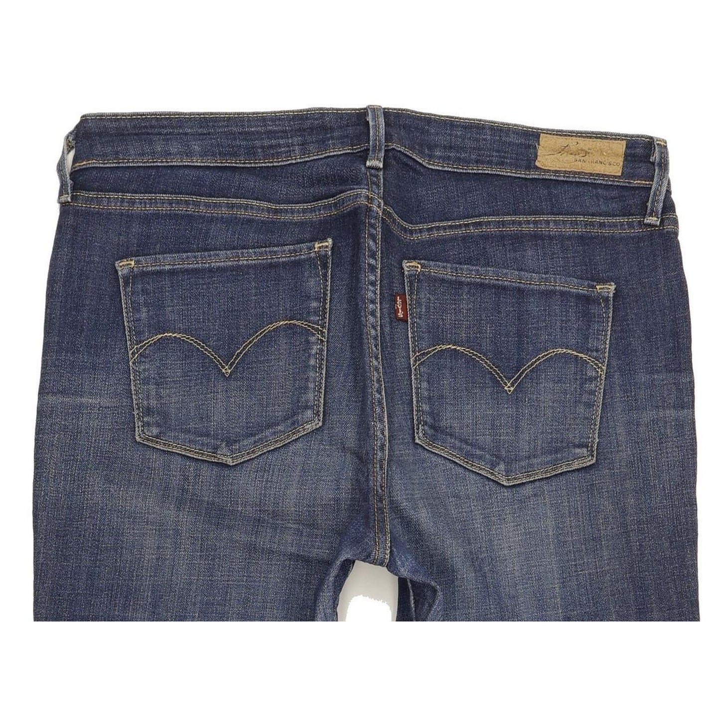 Levi's Women Blue Straight Slim Stretch Jeans W32 L30